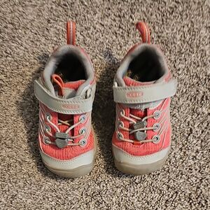 Keen Red and Gray Sneakers with Breathable Mesh